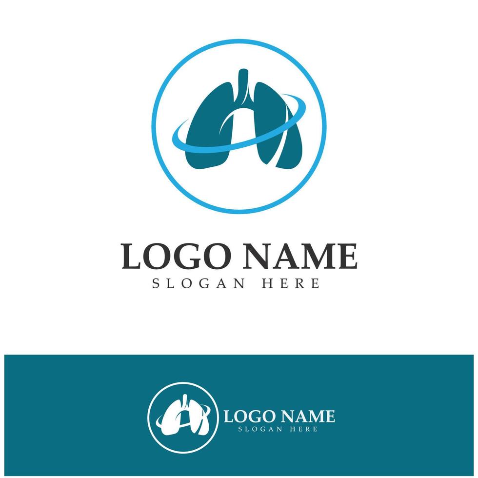 lung health and care logo template,emblem,design concept,creative symbol,icon,vector illustration. vector