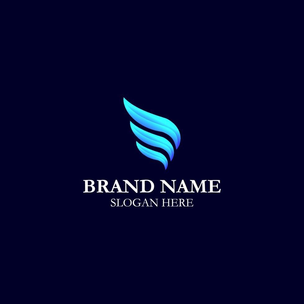 simple vector 3d logo example