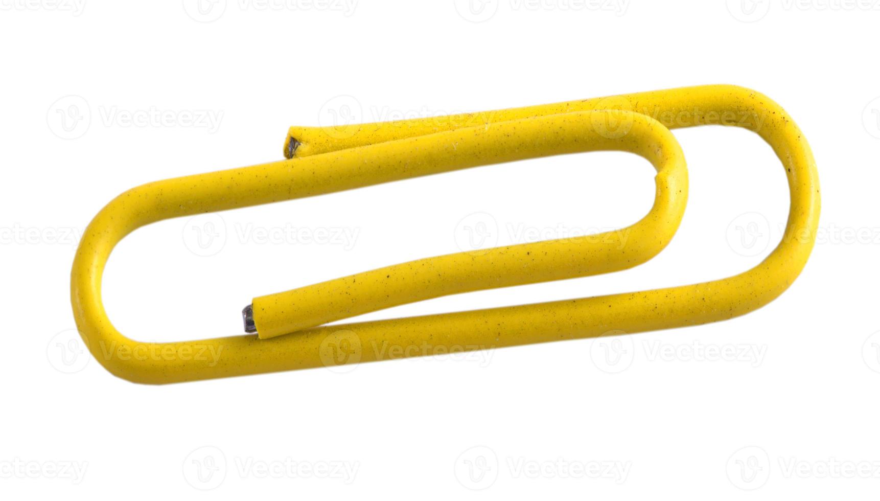 yellow paper clip photo