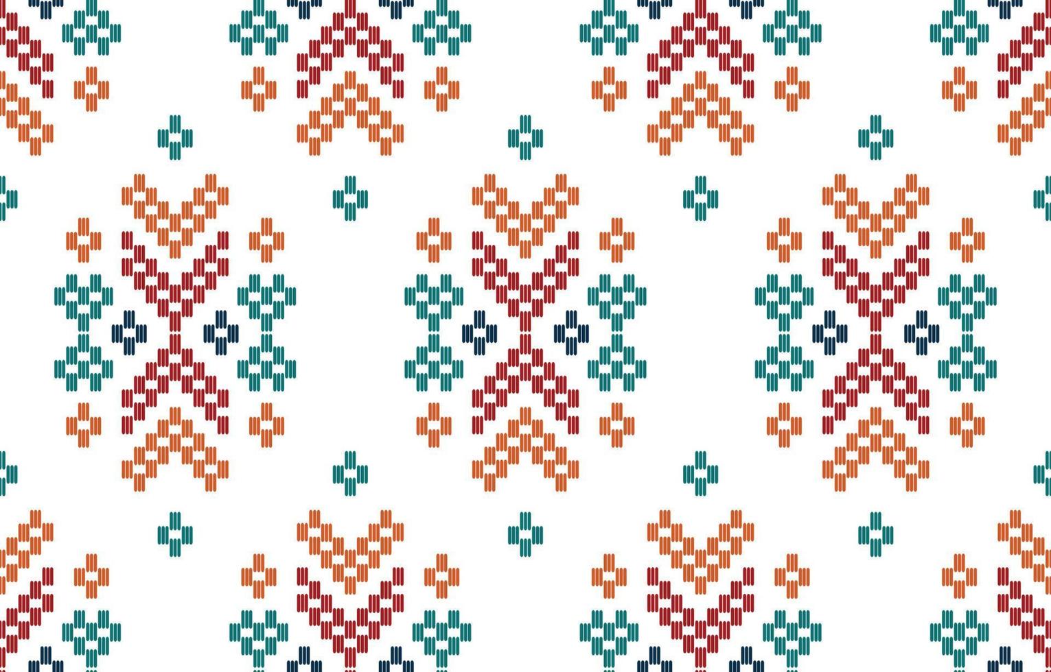 Handmade Aztec woven embroidery beautiful pattern. Navajo seamless pattern in tribal, Mexican Aztec geometric art ornament print. Design for carpet, wallpaper, wrapping, fabric, cover, textile vector