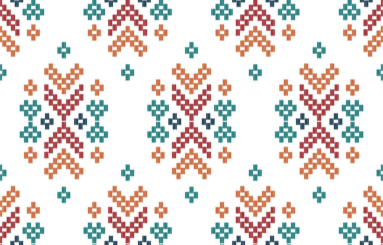 Handmade Aztec woven embroidery beautiful pattern. Navajo seamless pattern in tribal, Mexican Aztec geometric art ornament print. Design for carpet, wallpaper, wrapping, fabric, cover, textile vector