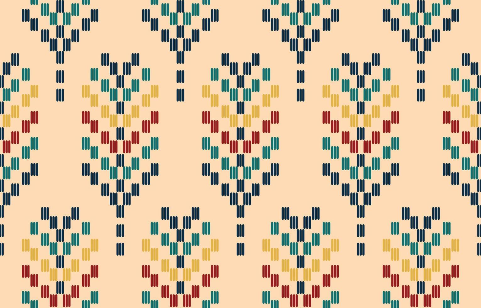 Handmade leave woven embroidery beautiful pattern. Navajo seamless pattern in tribal, Mexican Aztec geometric art ornament print. Design for carpet, wallpaper, wrapping, fabric, and textile. vector