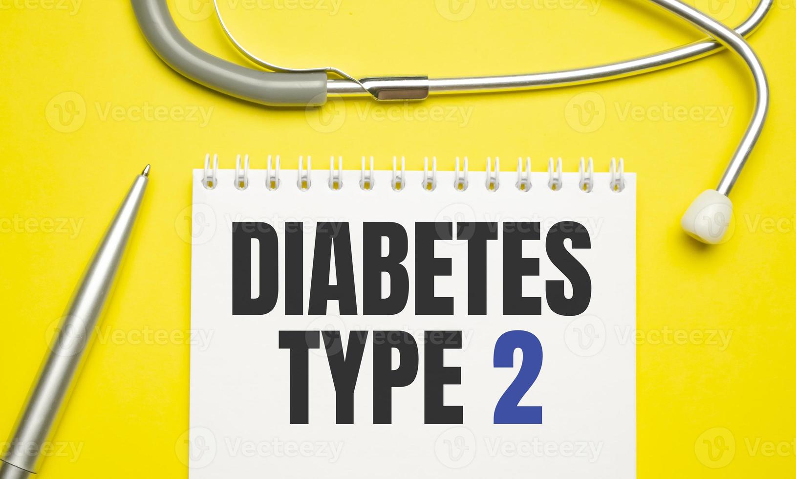 On the card the text diabetes TYPE. Medical concept photo