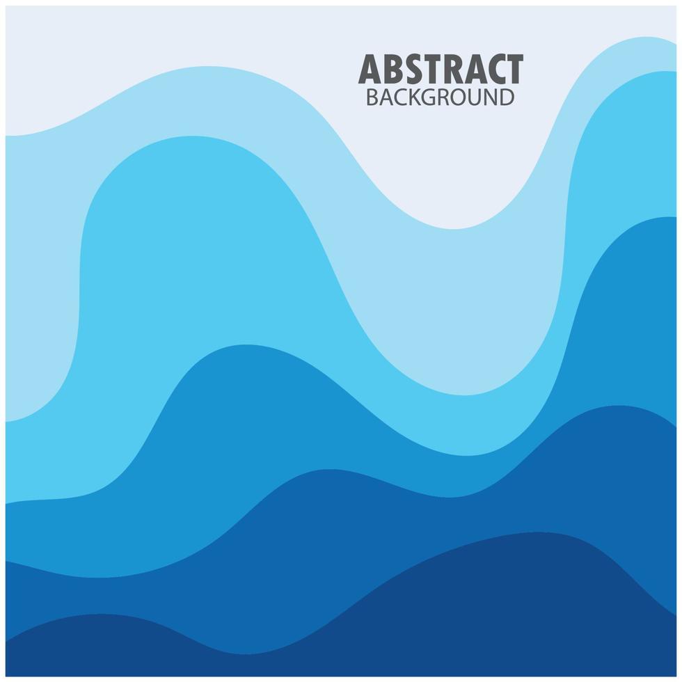 diseño de fondo de onda abstracta con vector de combinación azul