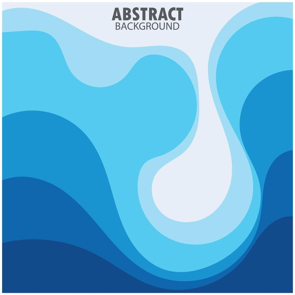 diseño de fondo de onda abstracta con vector de combinación azul