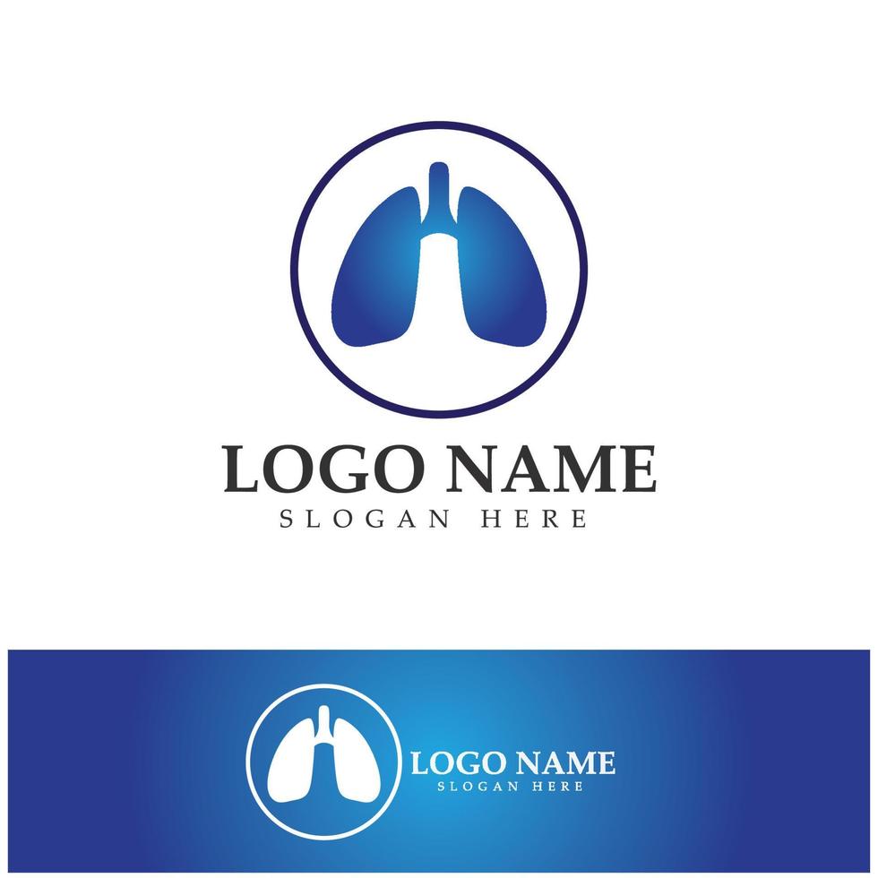 lung health and care logo template,emblem,design concept,creative symbol,icon,vector illustration. vector