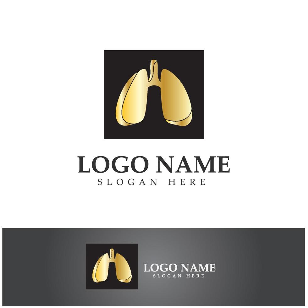 lung health and care logo template,emblem,design concept,creative symbol,icon,vector illustration. vector