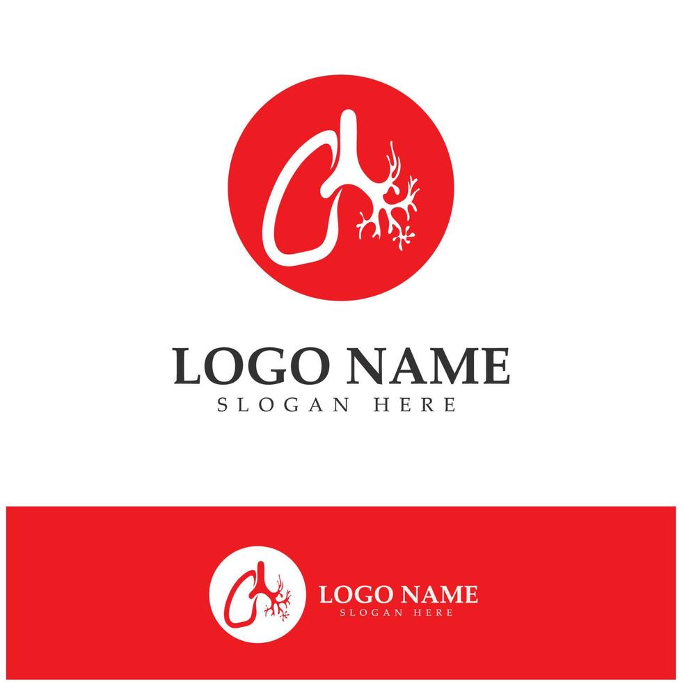 lung health and care logo template,emblem,design concept,creative symbol,icon,vector illustration. vector