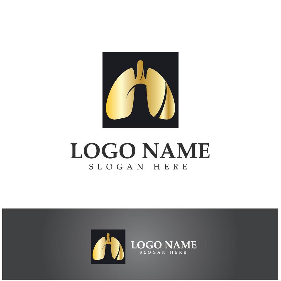 lung health and care logo template,emblem,design concept,creative symbol,icon,vector illustration. vector