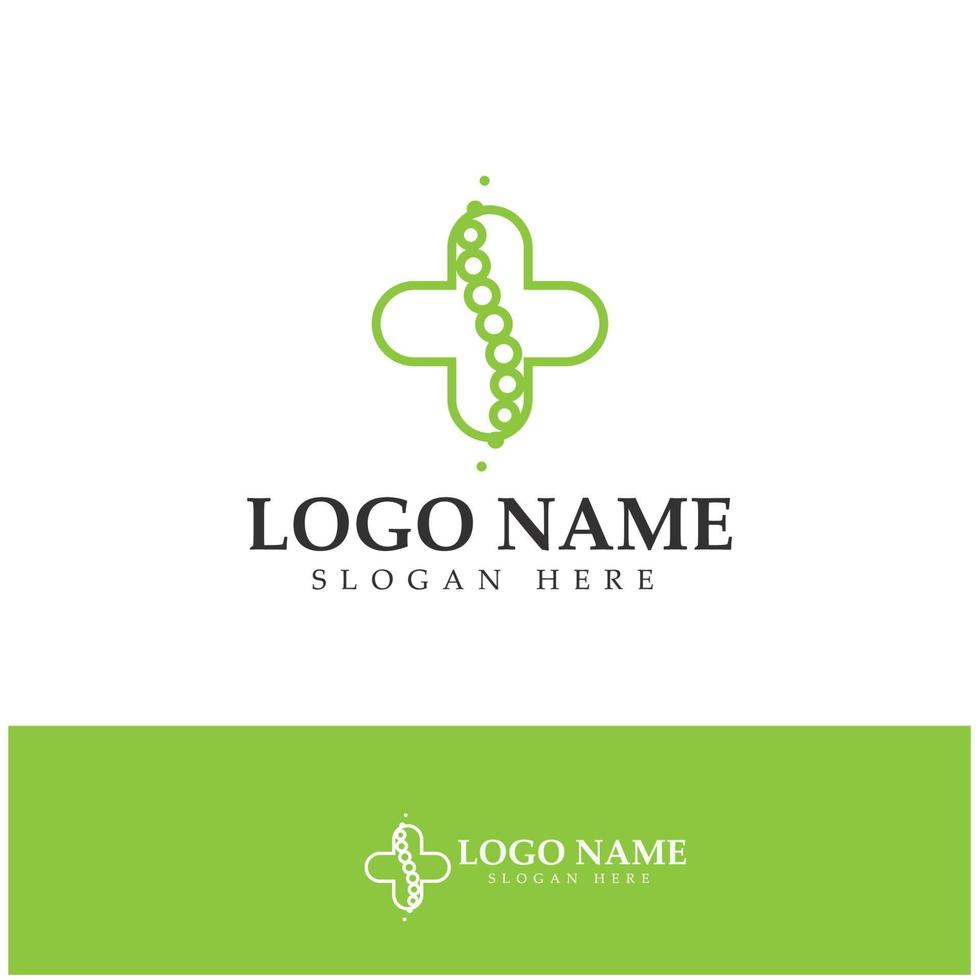 spine care diagnostics logo symbol icon design vector