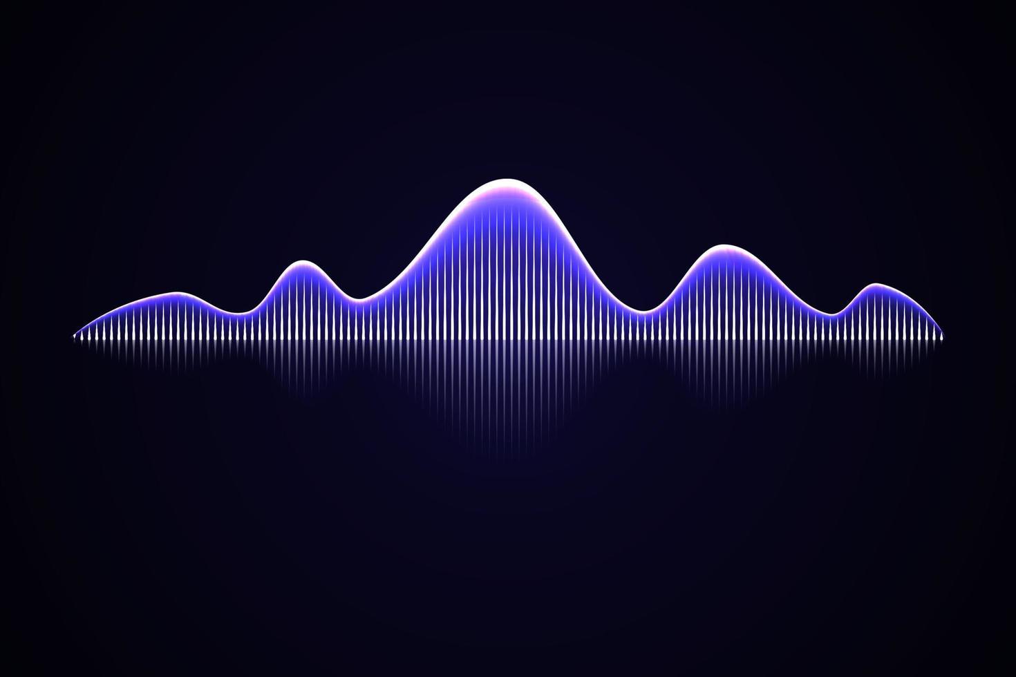 onda de sonido de musica abstracta, vector