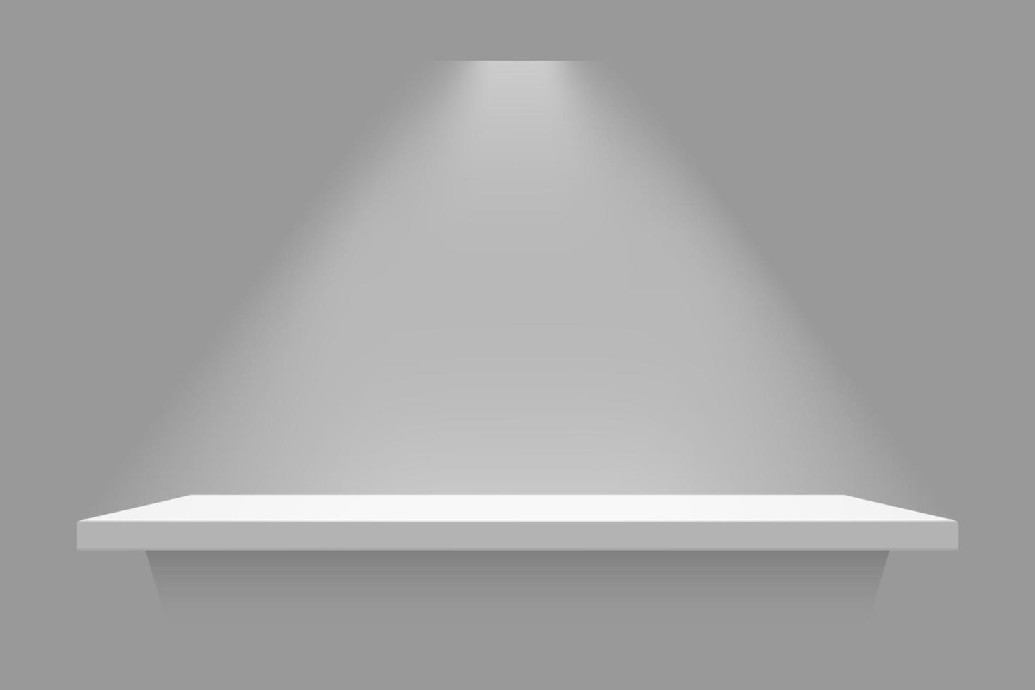 white shelf isolated vector