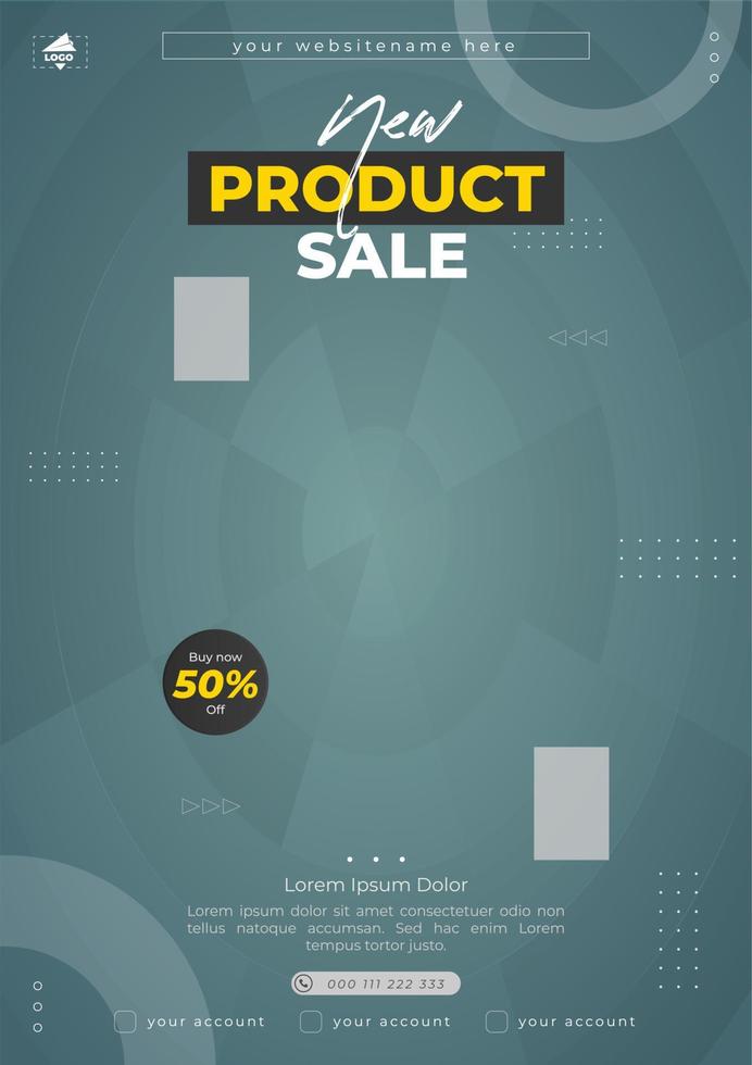 Flyer template for product promotion sale vector