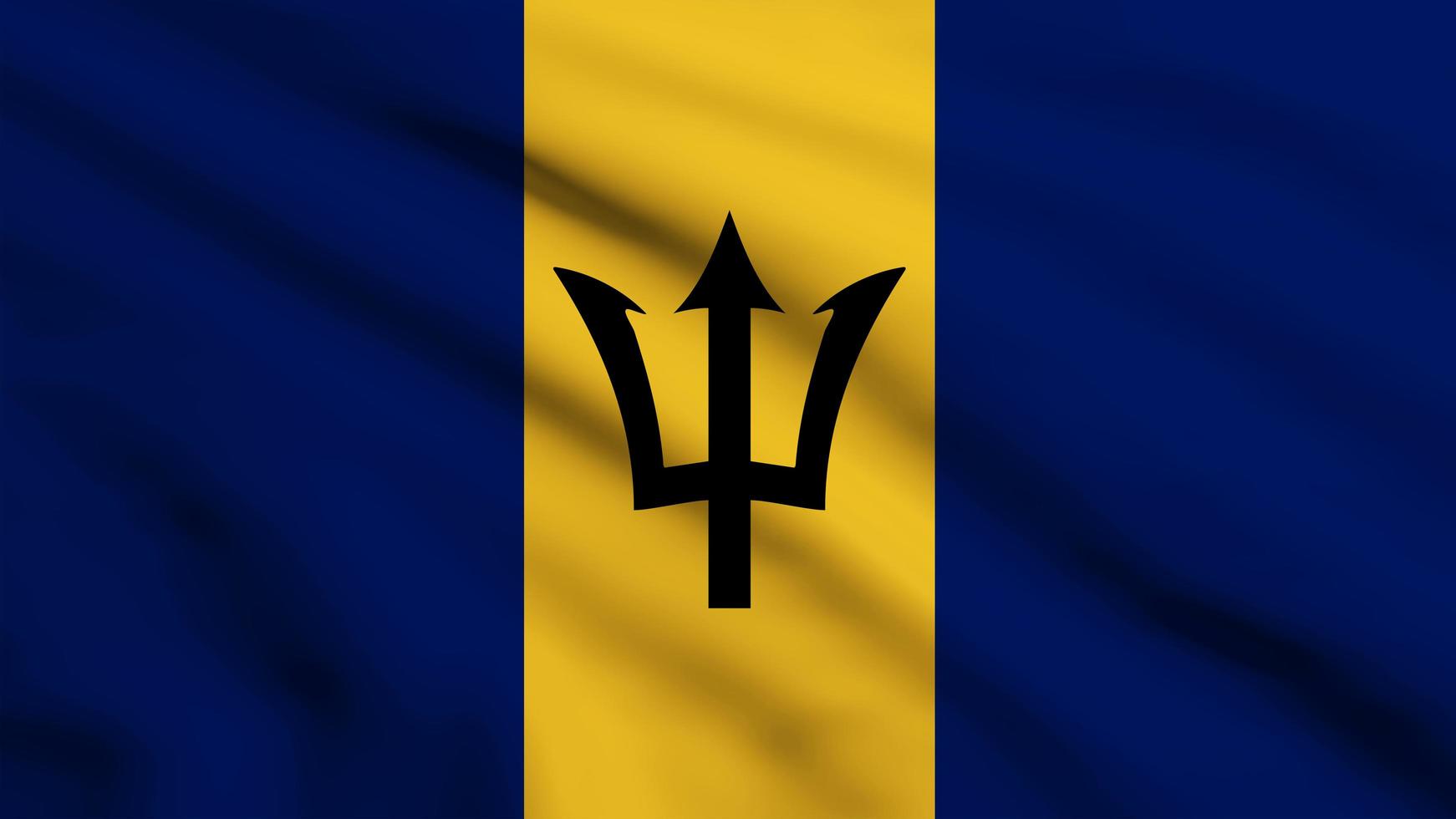 Barbados National Flag Wallpaper Background photo