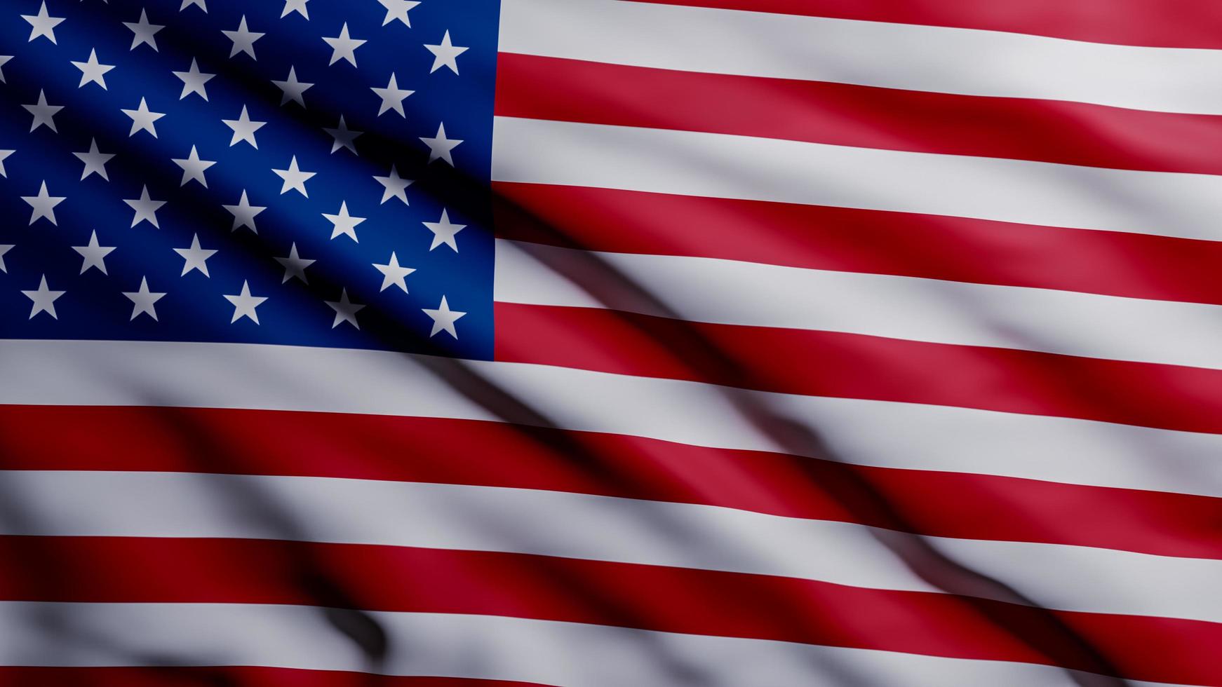 USA National Flag Curved Background photo