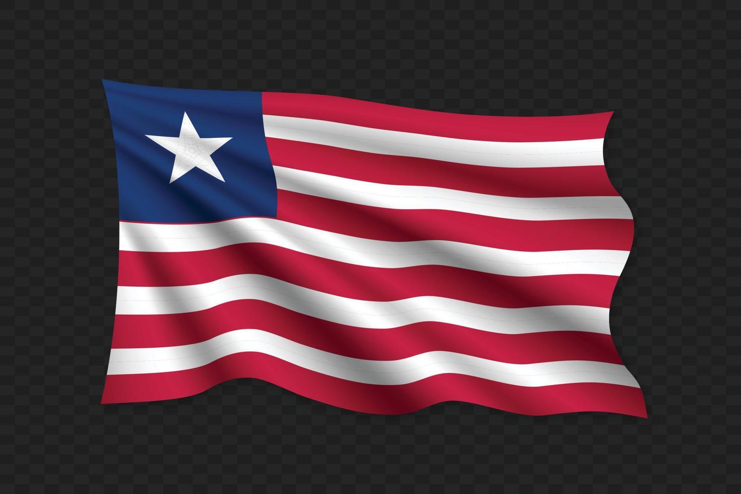 bandera ondeante 3d vector