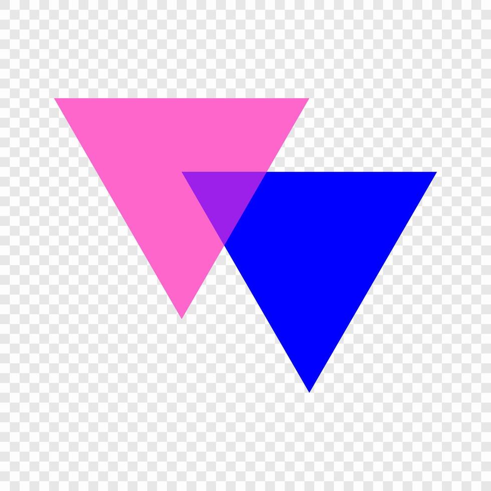 Biangles symbol icon vector