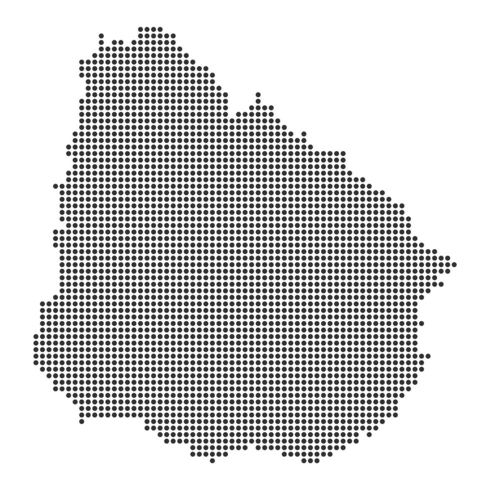 Map with dot vector