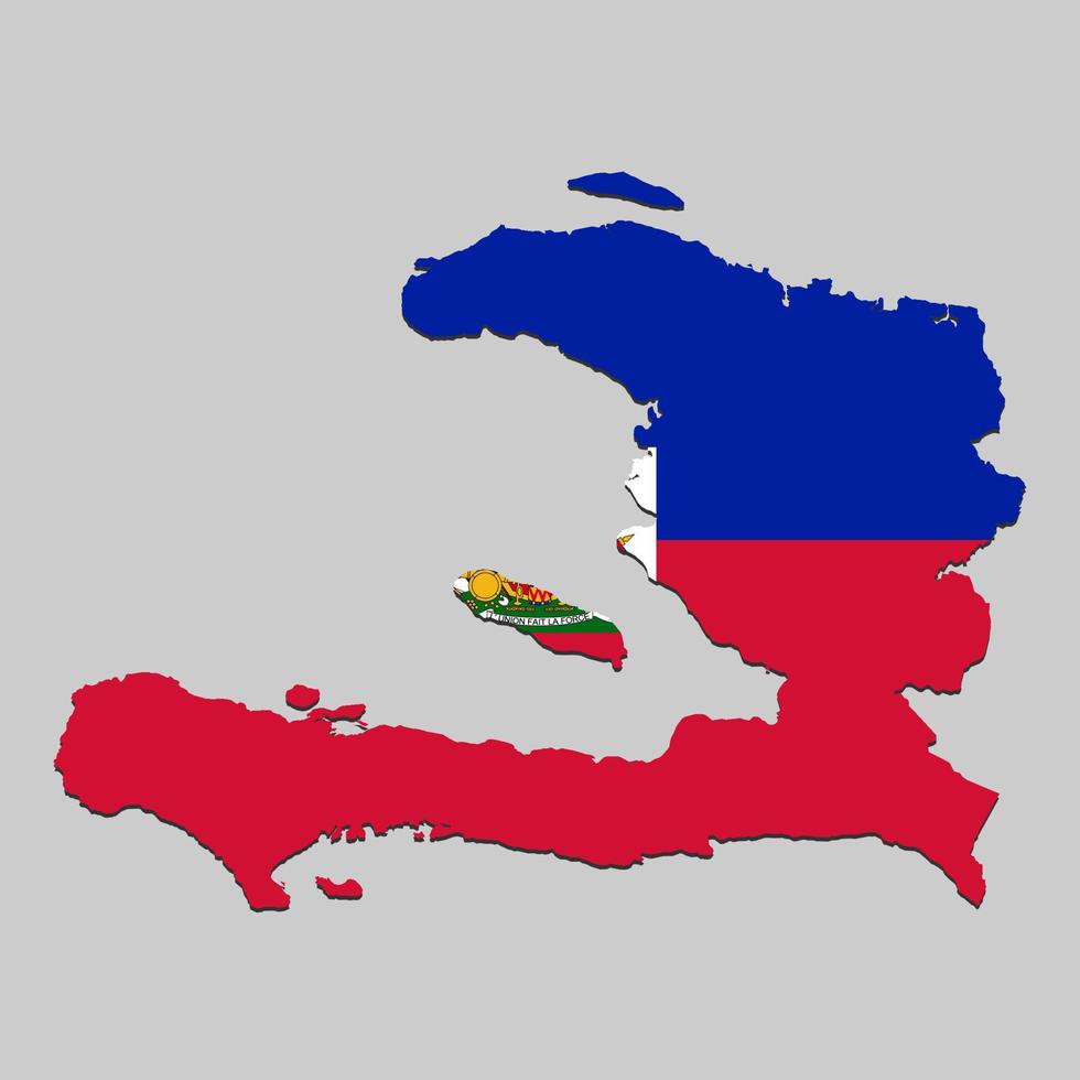 Map with national flag vector