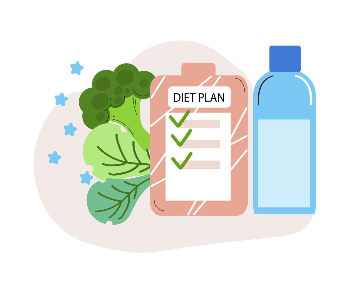 Nutritionist concept. Nutrition therapy. cartoon vector illustration.