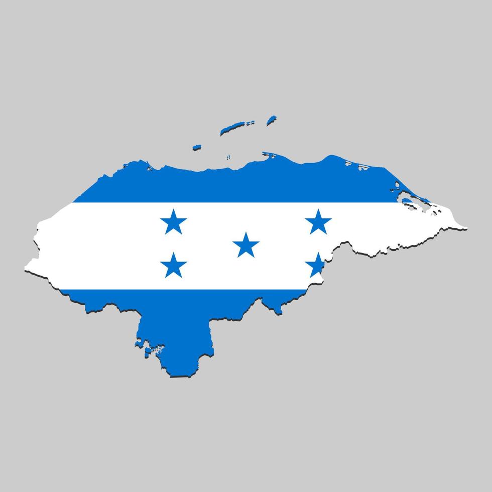 mapa con bandera nacional vector