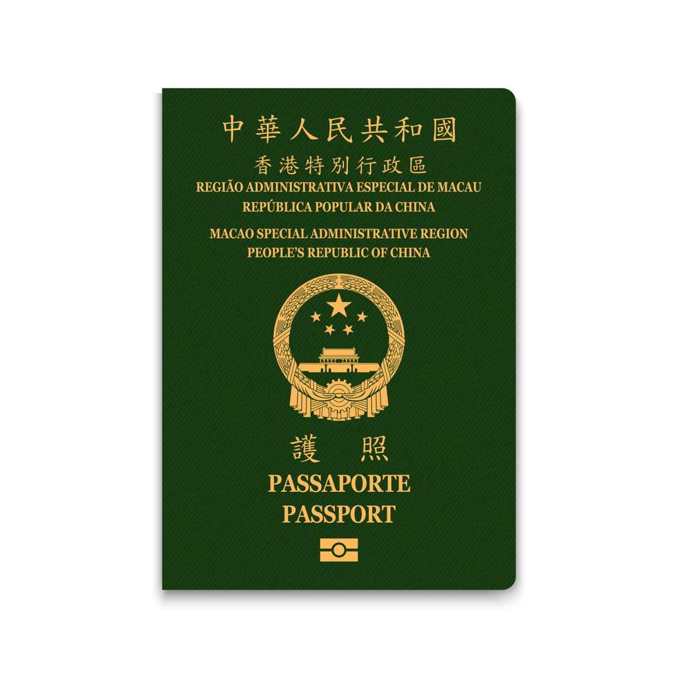 Realistic 3d Passport vector