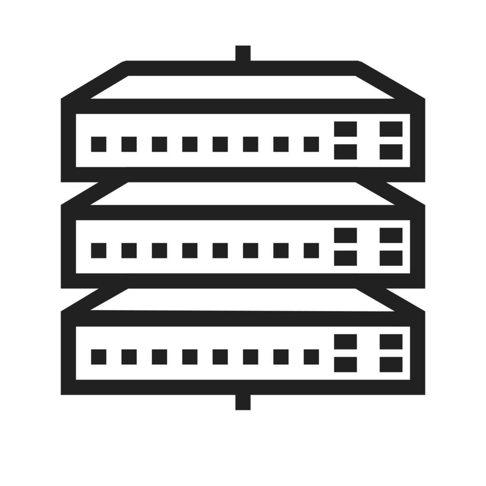 Network Switch Line Icon vector