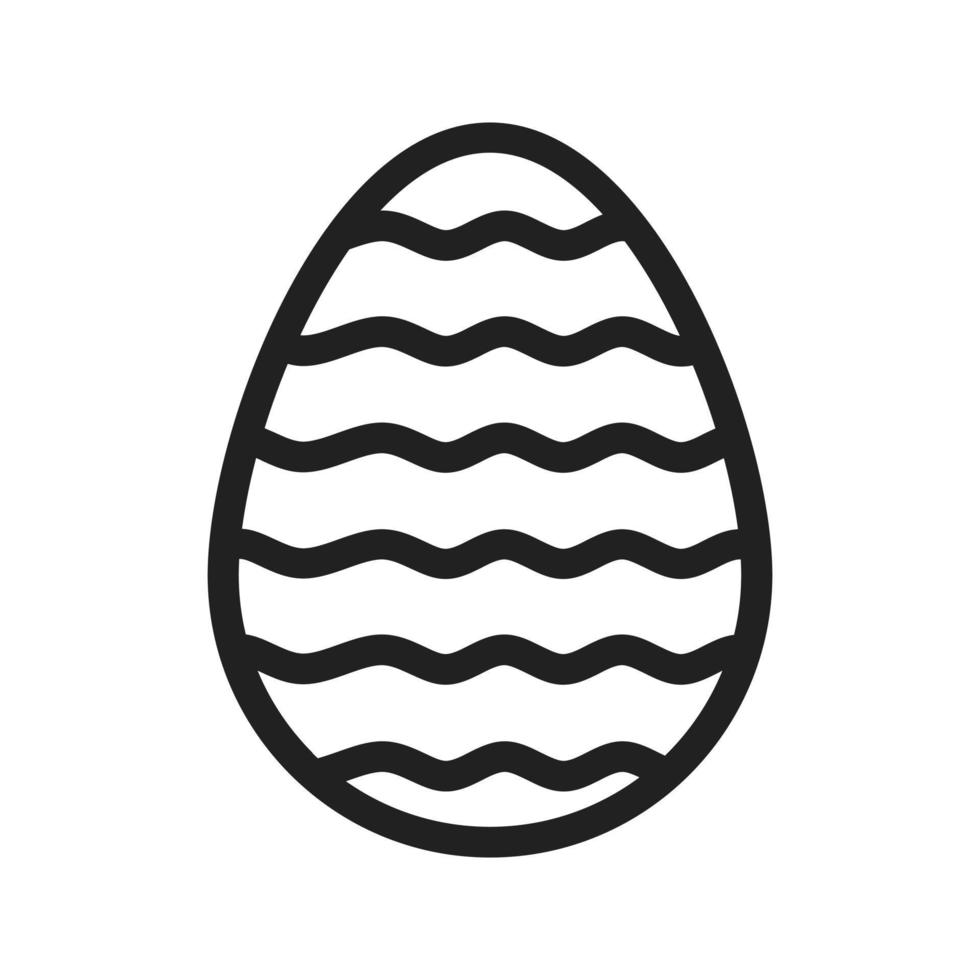 Easter Egg VI Line Icon vector