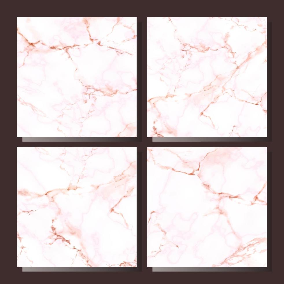 Set social media post marble. Template for wedding invitation, blog posts, banner, card, save the date, poster, flyer vector