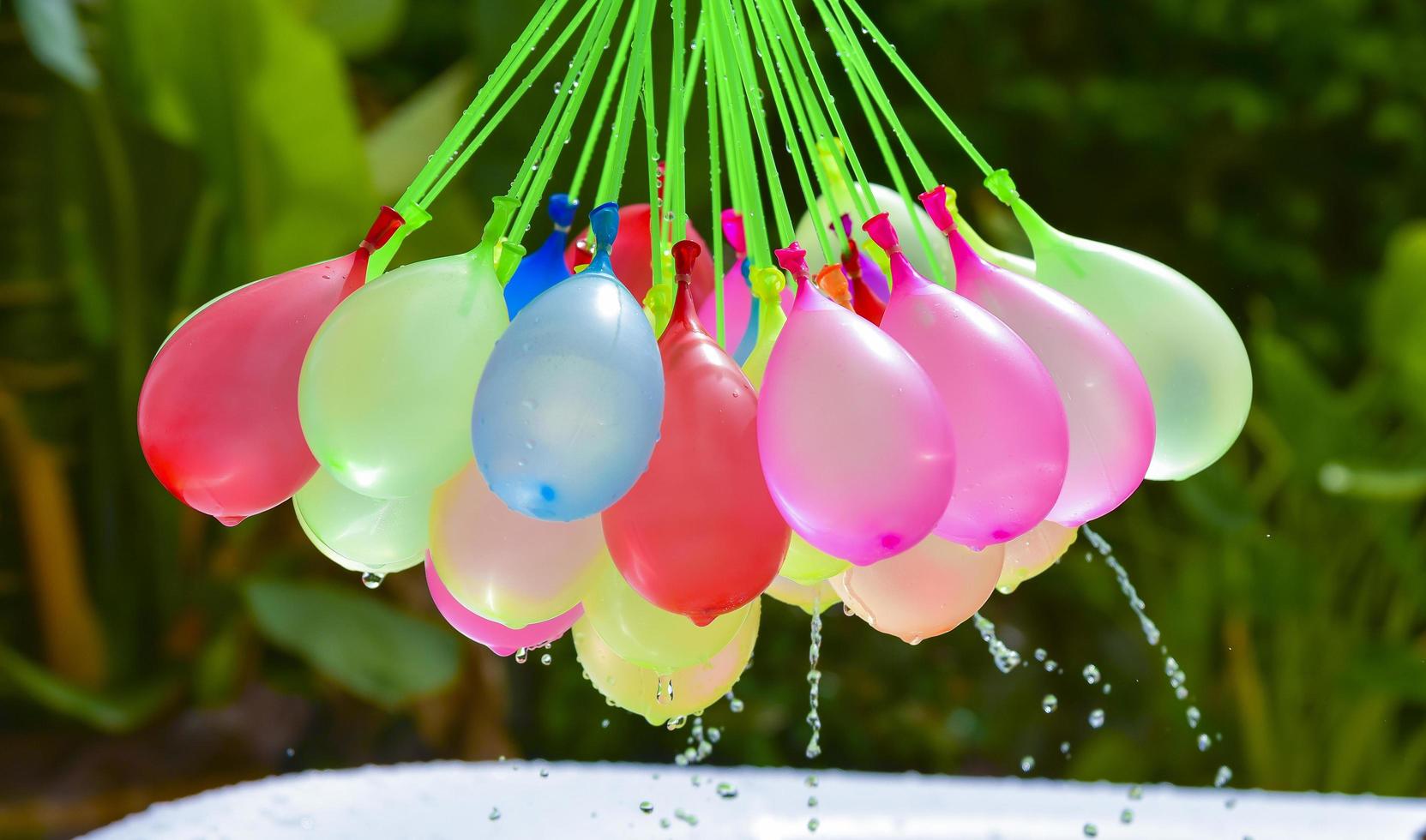 colorful water balloons photo