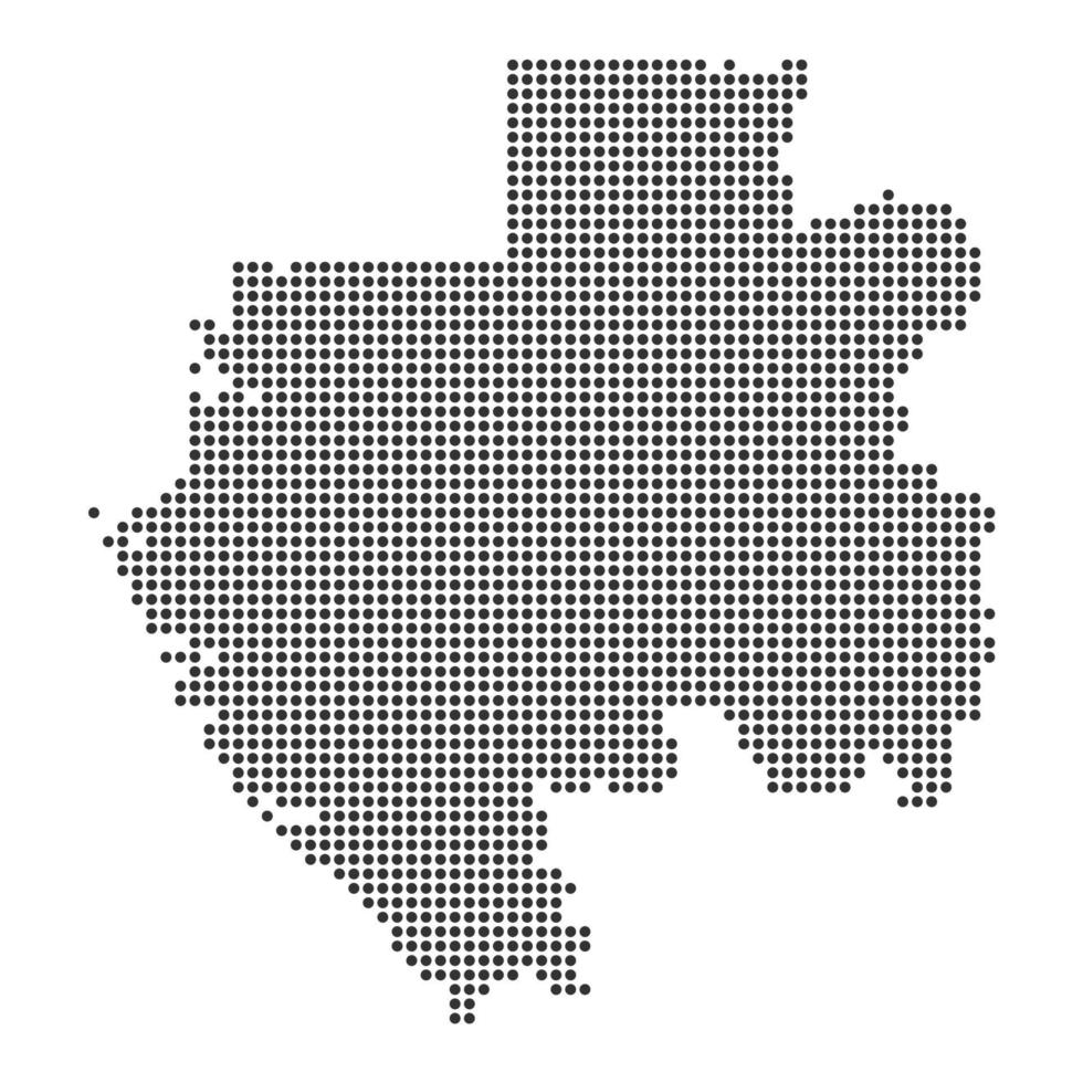 Map with dot vector