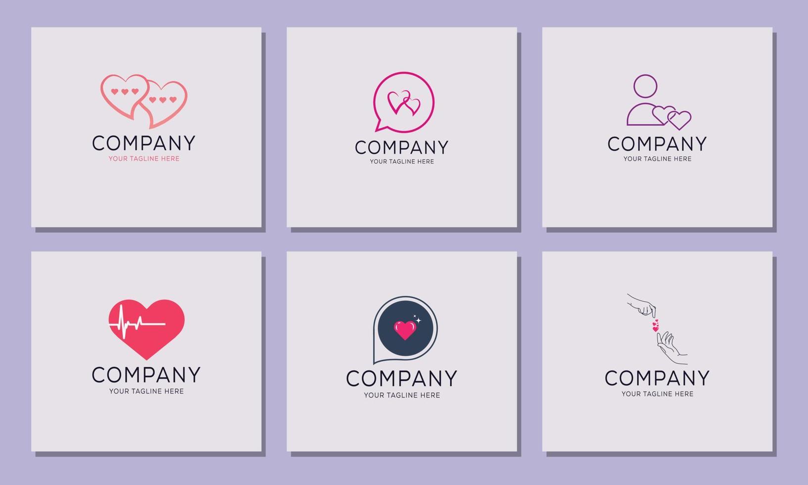 conjunto de iconos de logotipo de citas. diseño para web y aplicación móvil vector