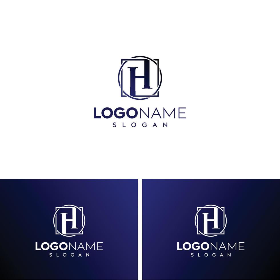Abstract letter H logo-H logo vector