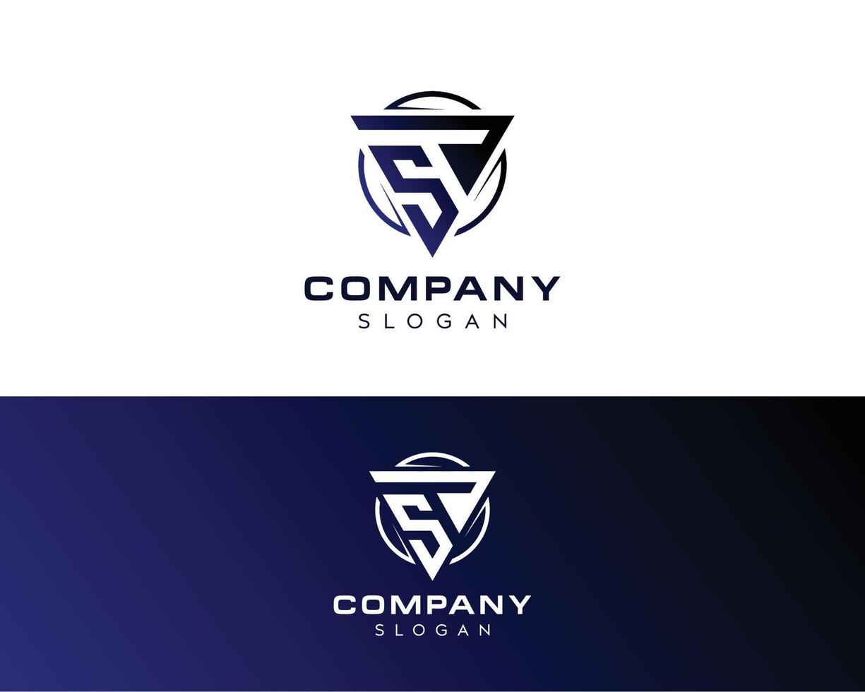 letra abstracta st logo-ts logo design-st letter logo design-st letter icono y símbolo vector