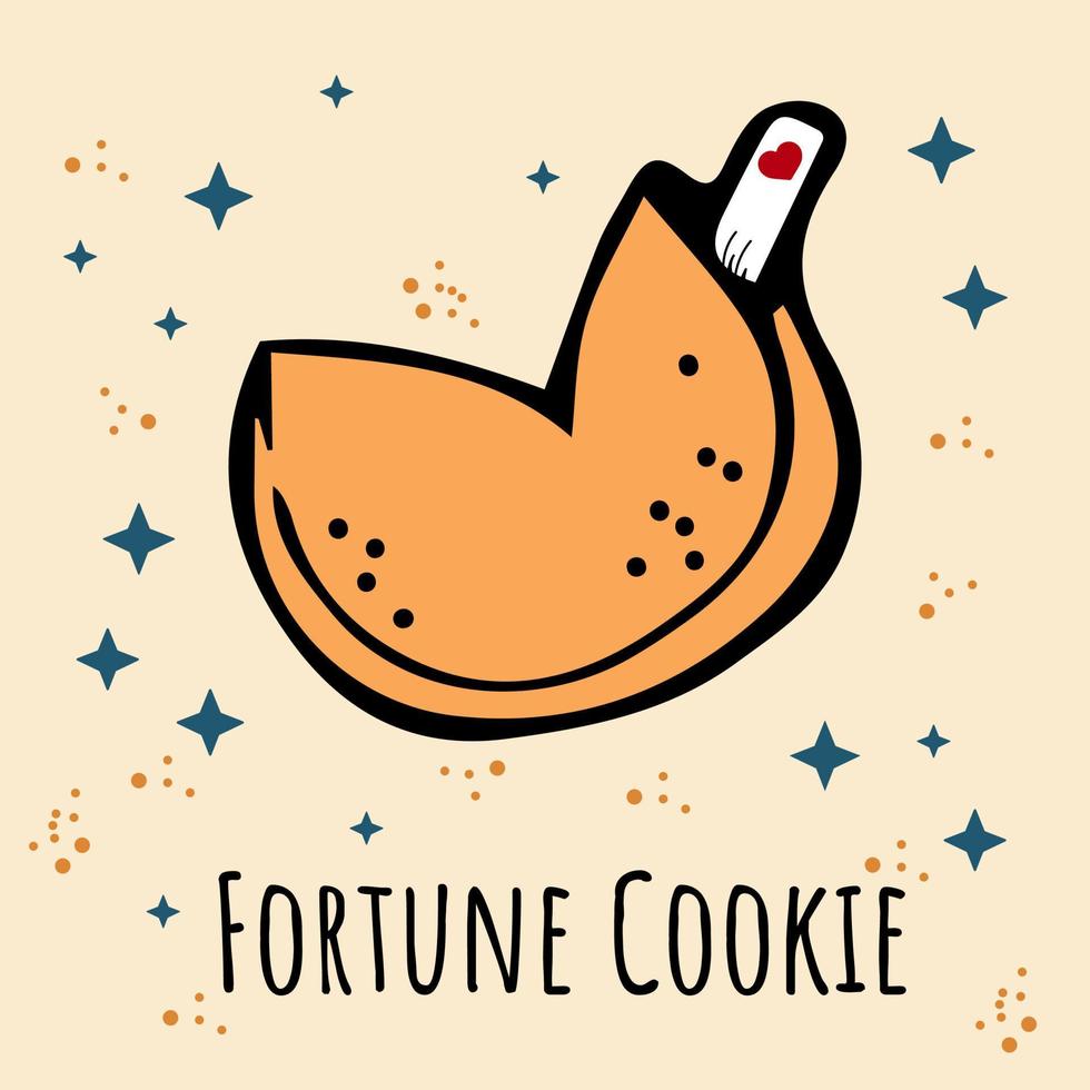 galleta china de la fortuna vector