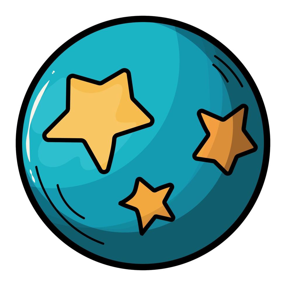 Circus ball with stars vector