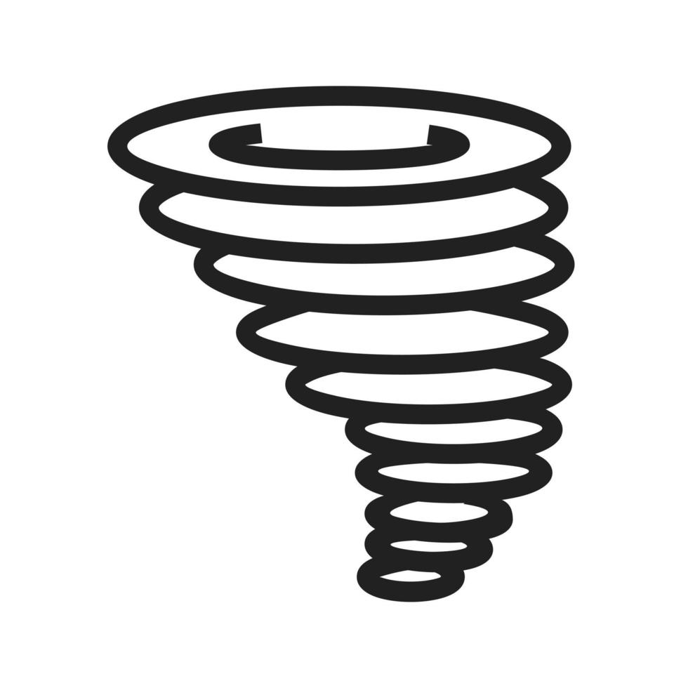 Cyclone Line Icon vector