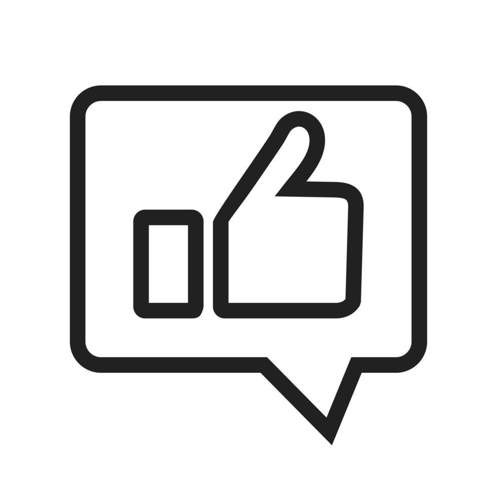 Feedback Line Icon vector