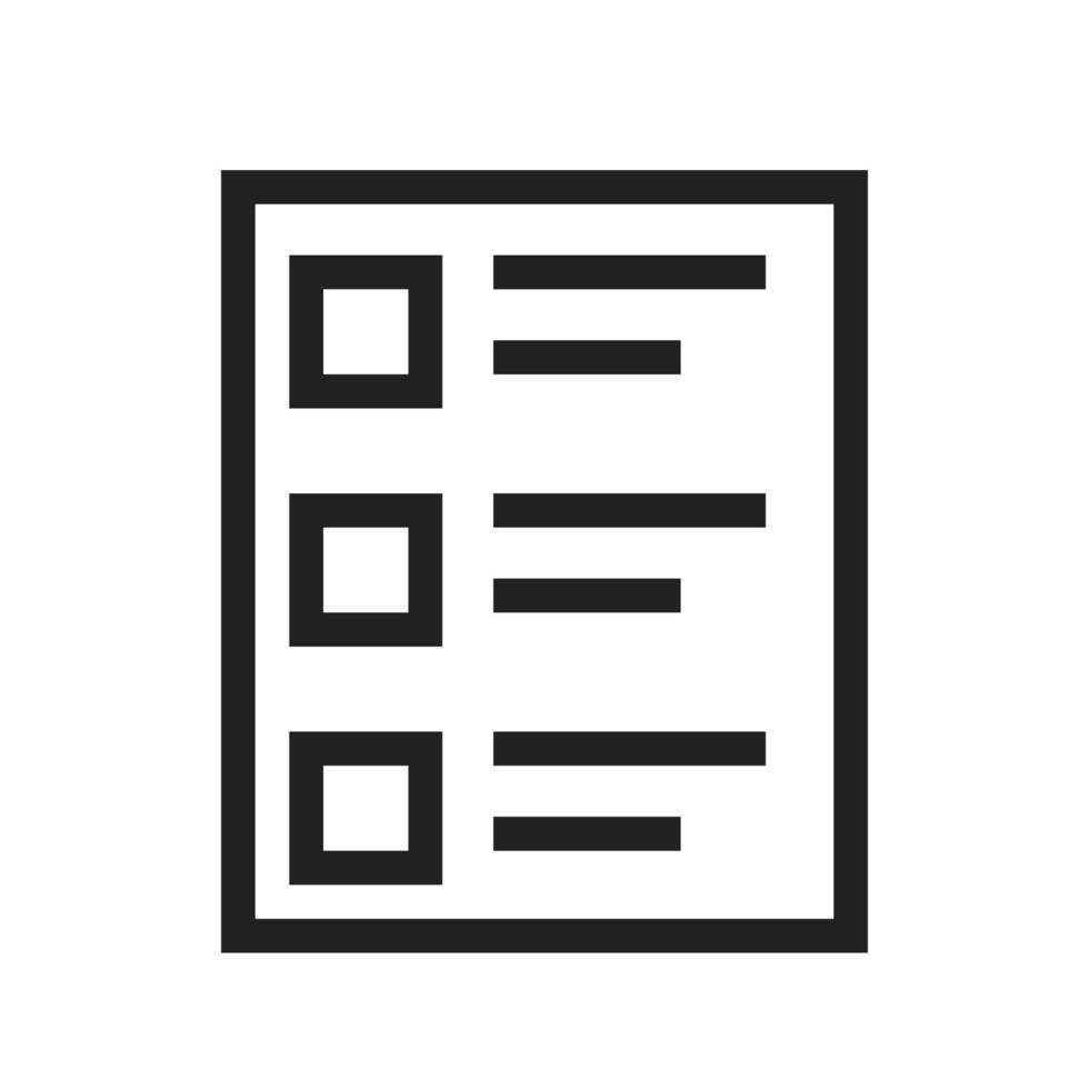 Quiz Line Icon vector