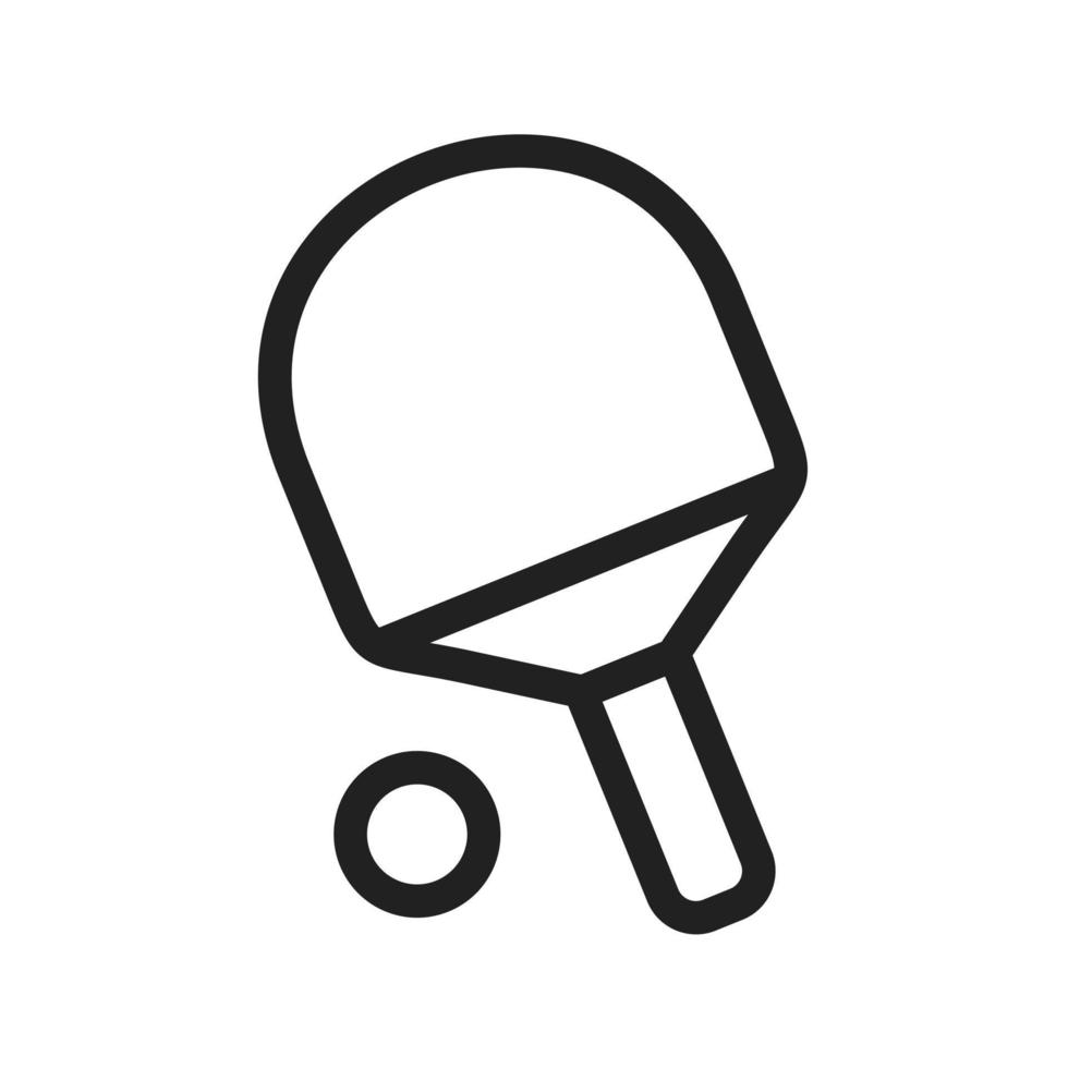 icono de línea de tenis de mesa vector