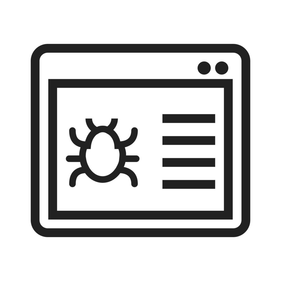 Web Crawler Line Icon vector