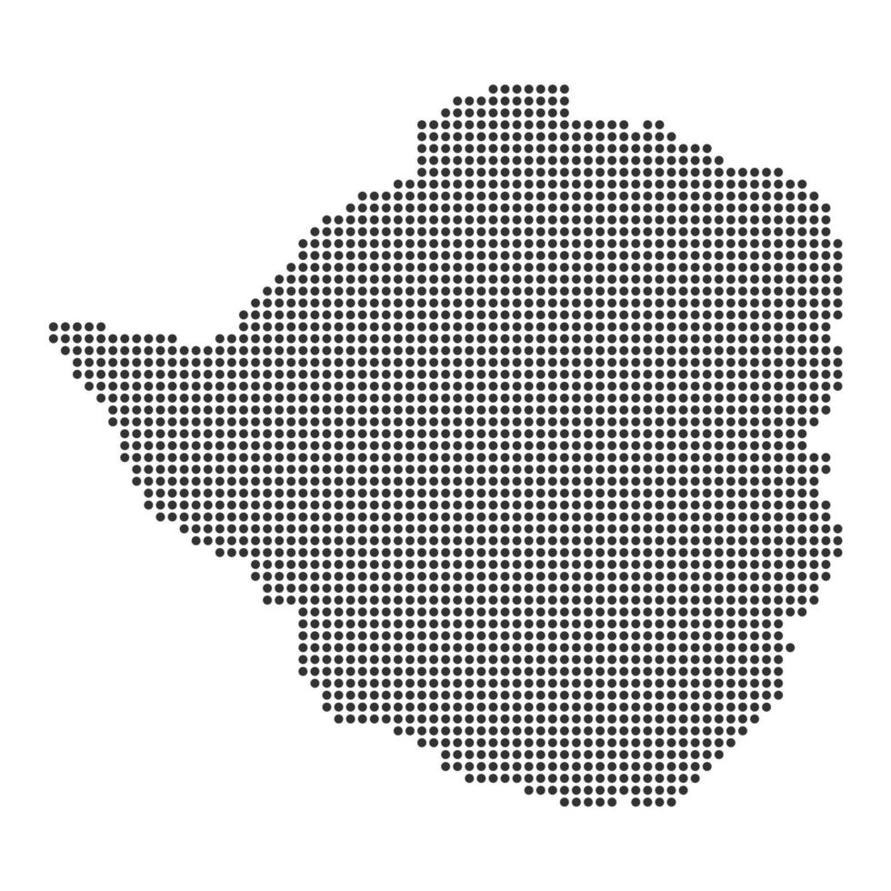 Map with dot vector