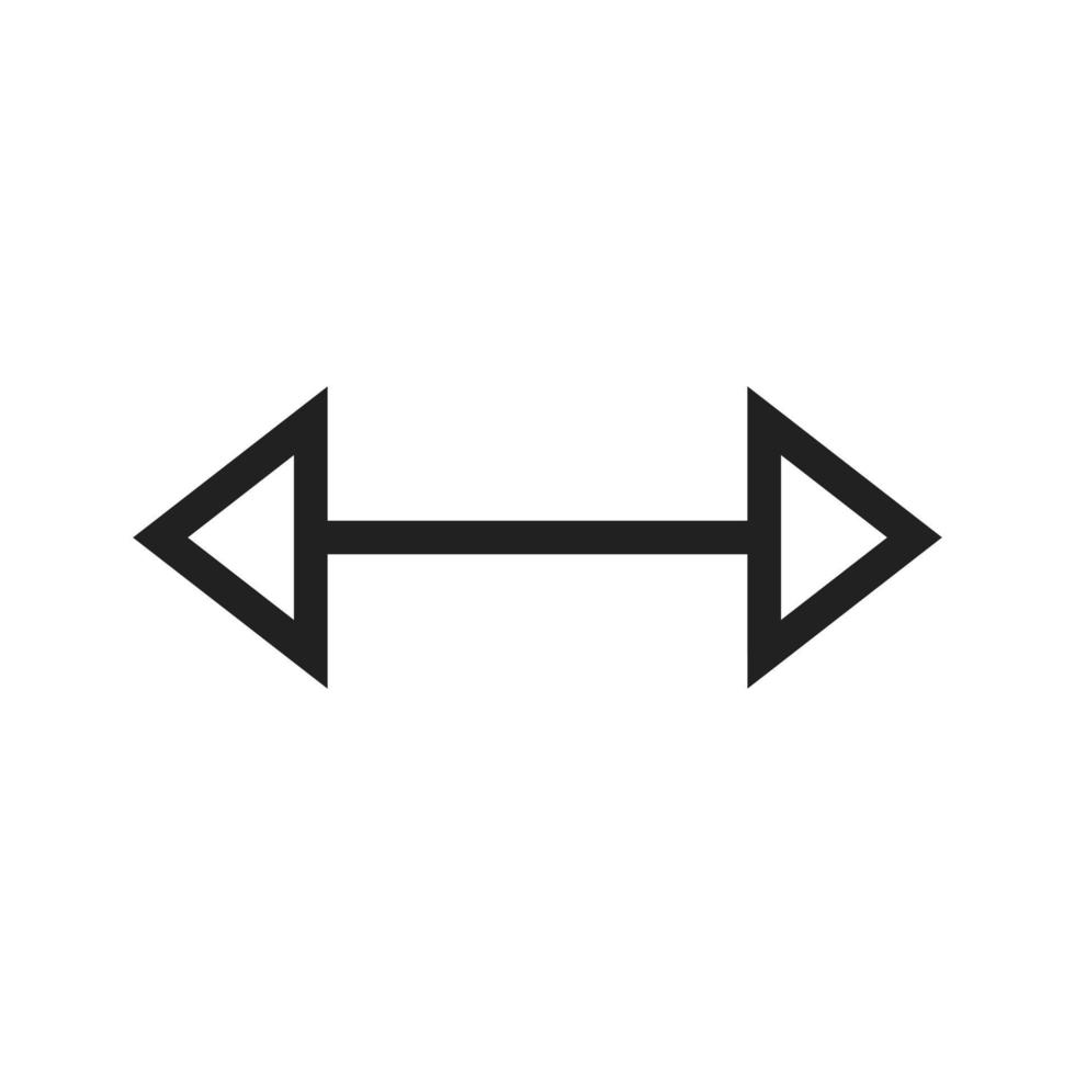 Left-Right II Line Icon vector