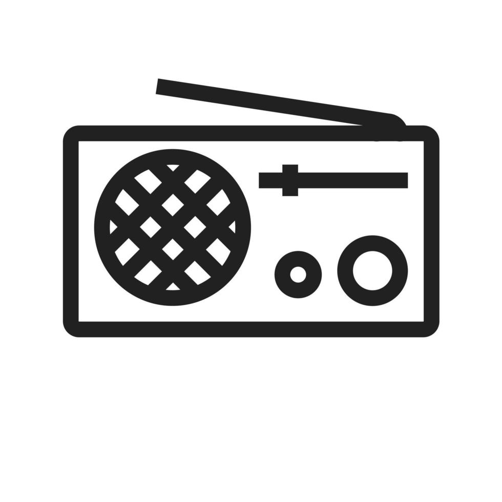 Radio Line Icon vector