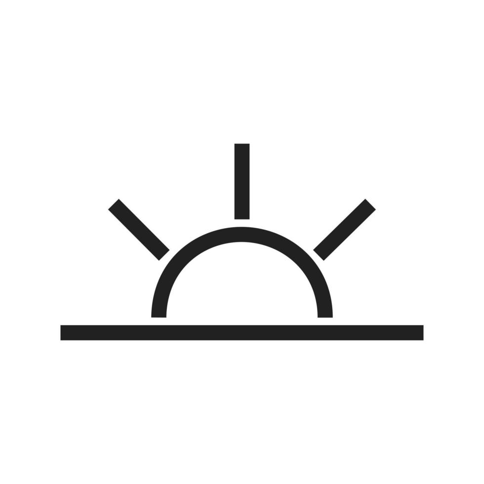 Sunrise Line Icon vector