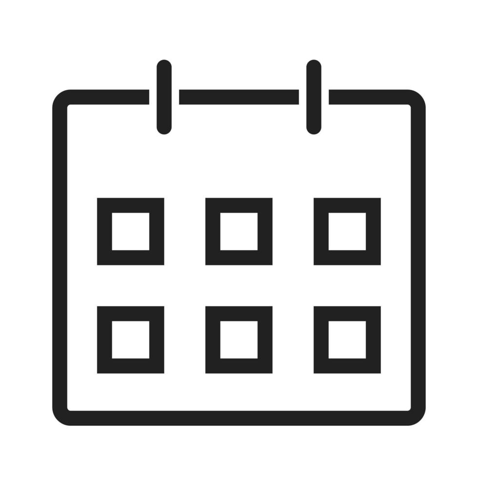Calendar Line Icon 8057641 Vector Art at Vecteezy