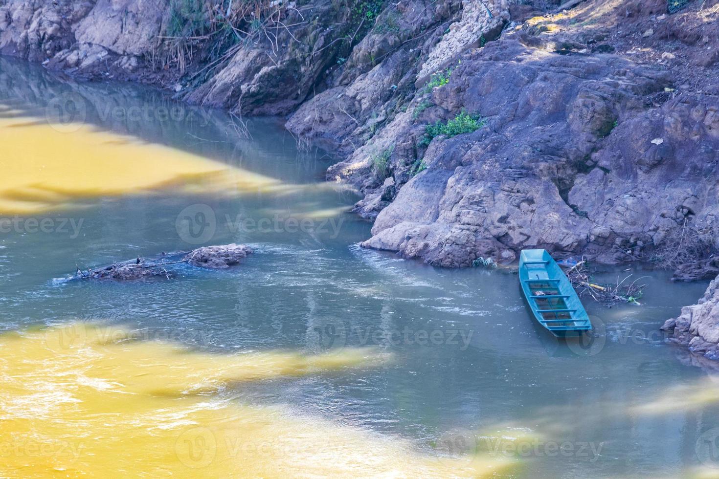 Panorama of the landscape Mekong river and Luang Prabang Laos. photo