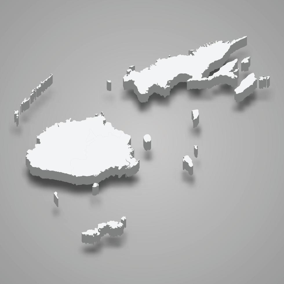 3d map with borders Template for your design vector