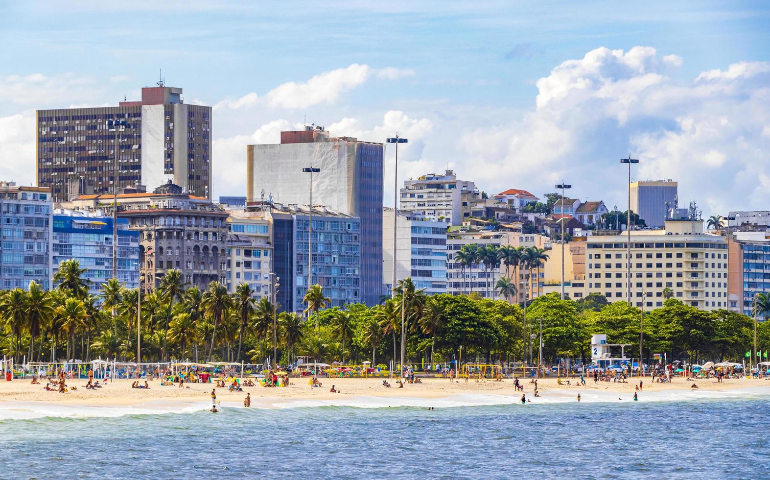 Rio de Janeiro Rio de Janeiro Brazil 2020 Flamengo Beach panorama view and cityscape Rio de Janeiro Brazil. photo