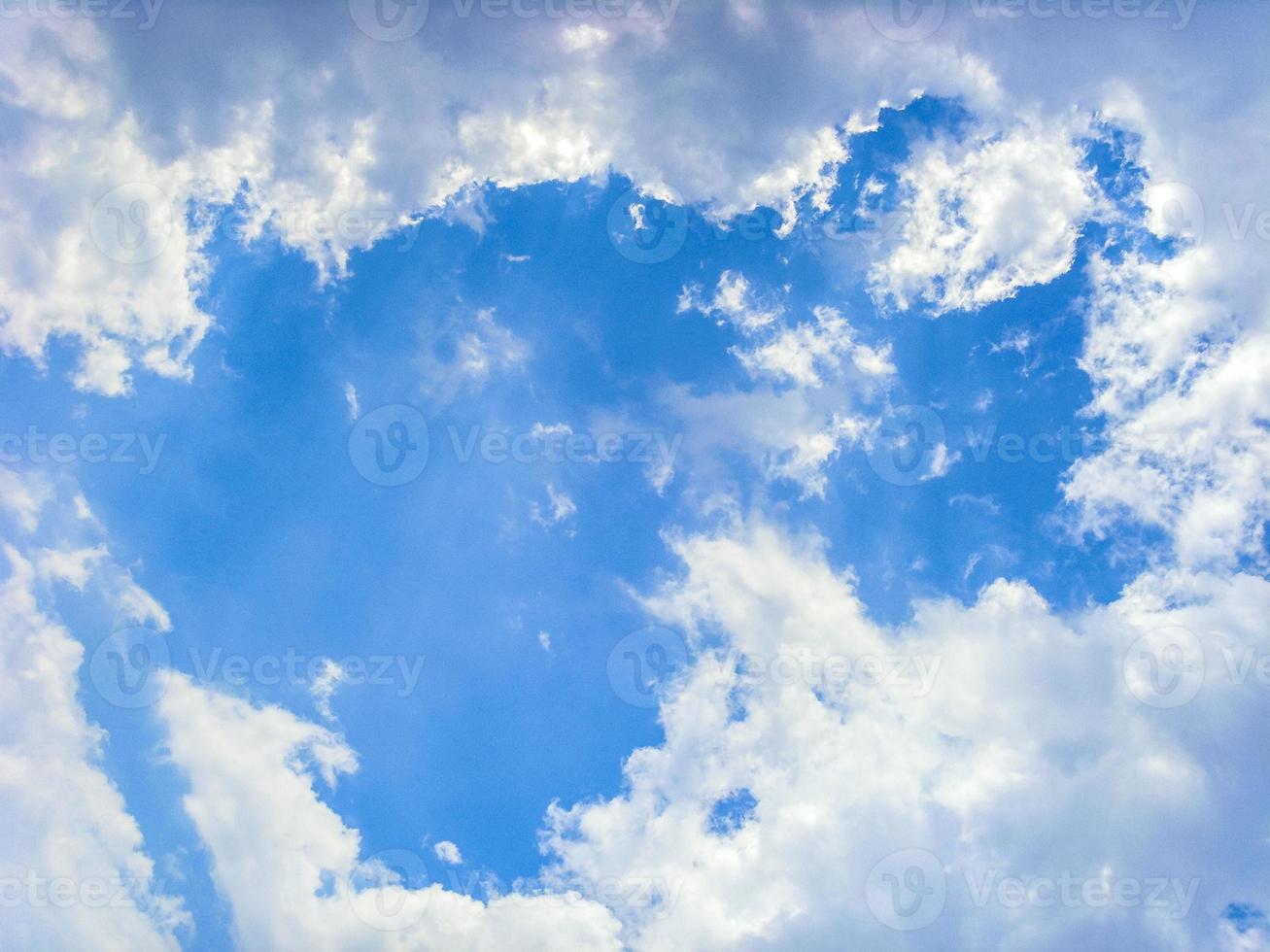 Blue sky with white clouds beautiful cloudscape and background Germany. photo